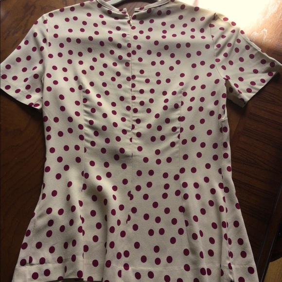 Dolce & Gabbana Red Polka Dot Stretch Top - Picture 2 of 5